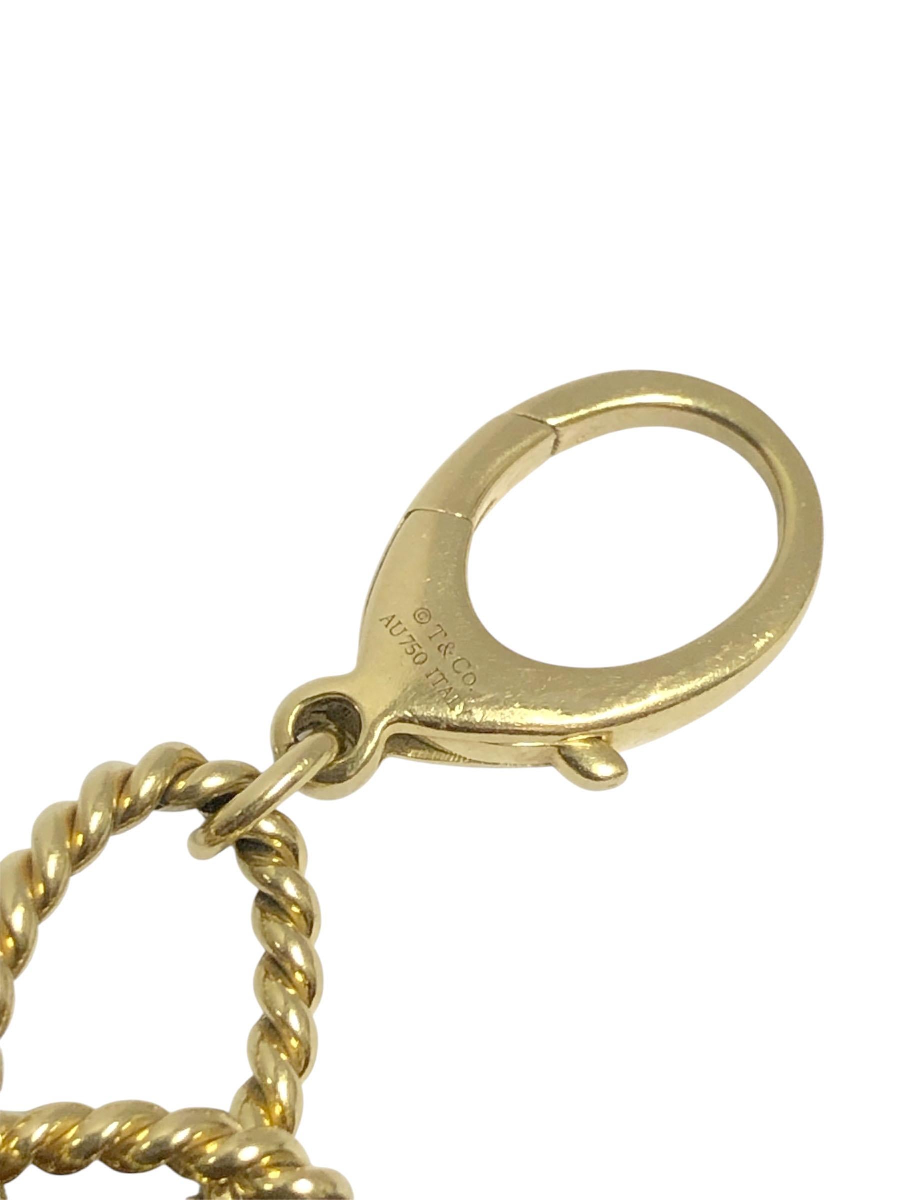 Tiffany & Company 18k - Bracelet à maillons ovales torsadés Unisexe en vente