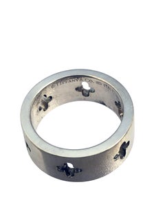 Tiffany & Company Cut Out Cross Sterling Silver Band Ring