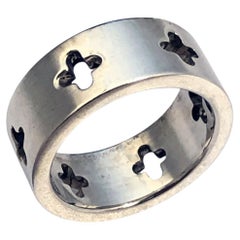 Tiffany & Company Cut Out Cross Sterling Silver Band Ring
