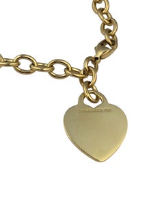 Tiffany & Company Yellow Gold Heart Tag Bracelet