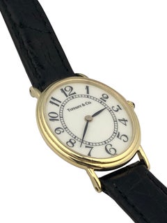 Tiffany & Company Damen-Quarz-Armbanduhr aus Gelbgold