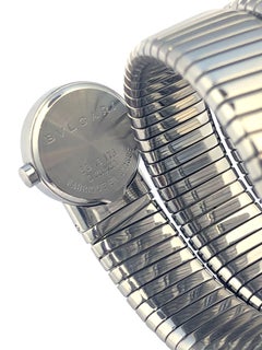 Bulgari Serpenti Tubogas BB 19 1TS Steel Snake Wrap Wrist Watch