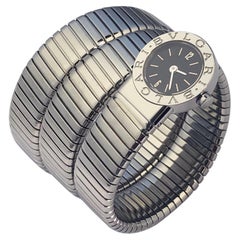 Reloj de pulsera Bulgari Serpenti Tubogas BB 19 1TS de acero con diseño de serpiente
