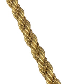 Grand bracelet vintage Tiffany & Company à maillons épais de type « câble »