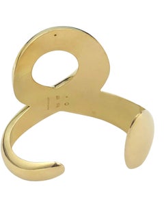 Tiffany & Company Elsa Peretti Vintage Yellow Gold "E" Cuff Bracelet