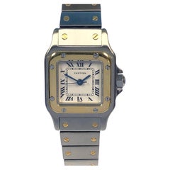 Cartier Santos Galbee Ladies Steel and Gold Automatic Wrist Watch