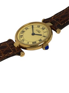 Cartier Vendome Vermeil Ladies Quartz Wrist Watch