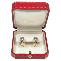 Cartier Trinity Tri Color Hoop Earrings