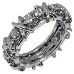 Tiffany & Co. Bague Schlumberger en platine sertie de 16 diamants, taille X