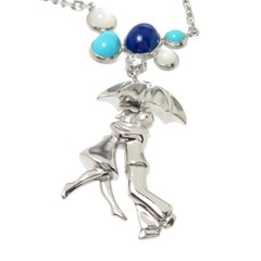 Van Cleef & Arpels Romance Large White Gold and Gem Set Necklace