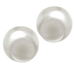 Tiffany 
Co. Elsa Peretti Silver Thumb Print Earrings