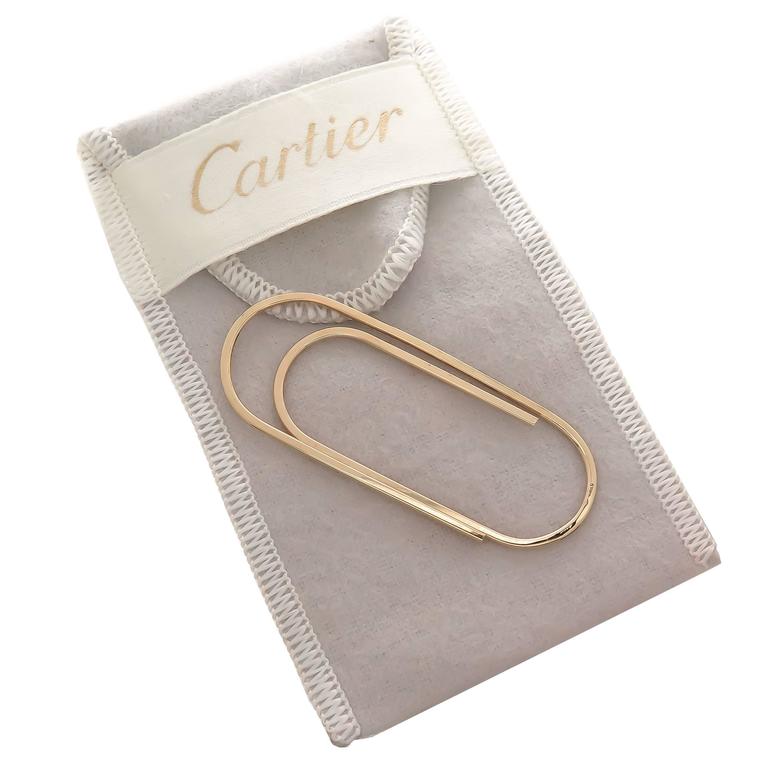 cartier gold money clip
