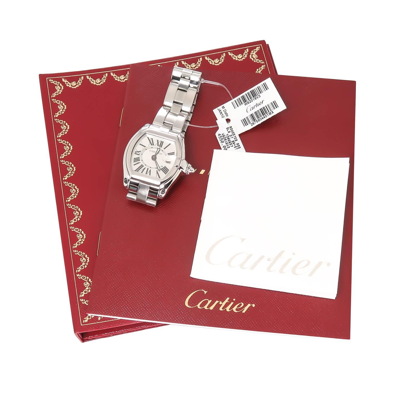 Women's Cartier Lady's Stainless steel Roadster Quartz Wristwatch
