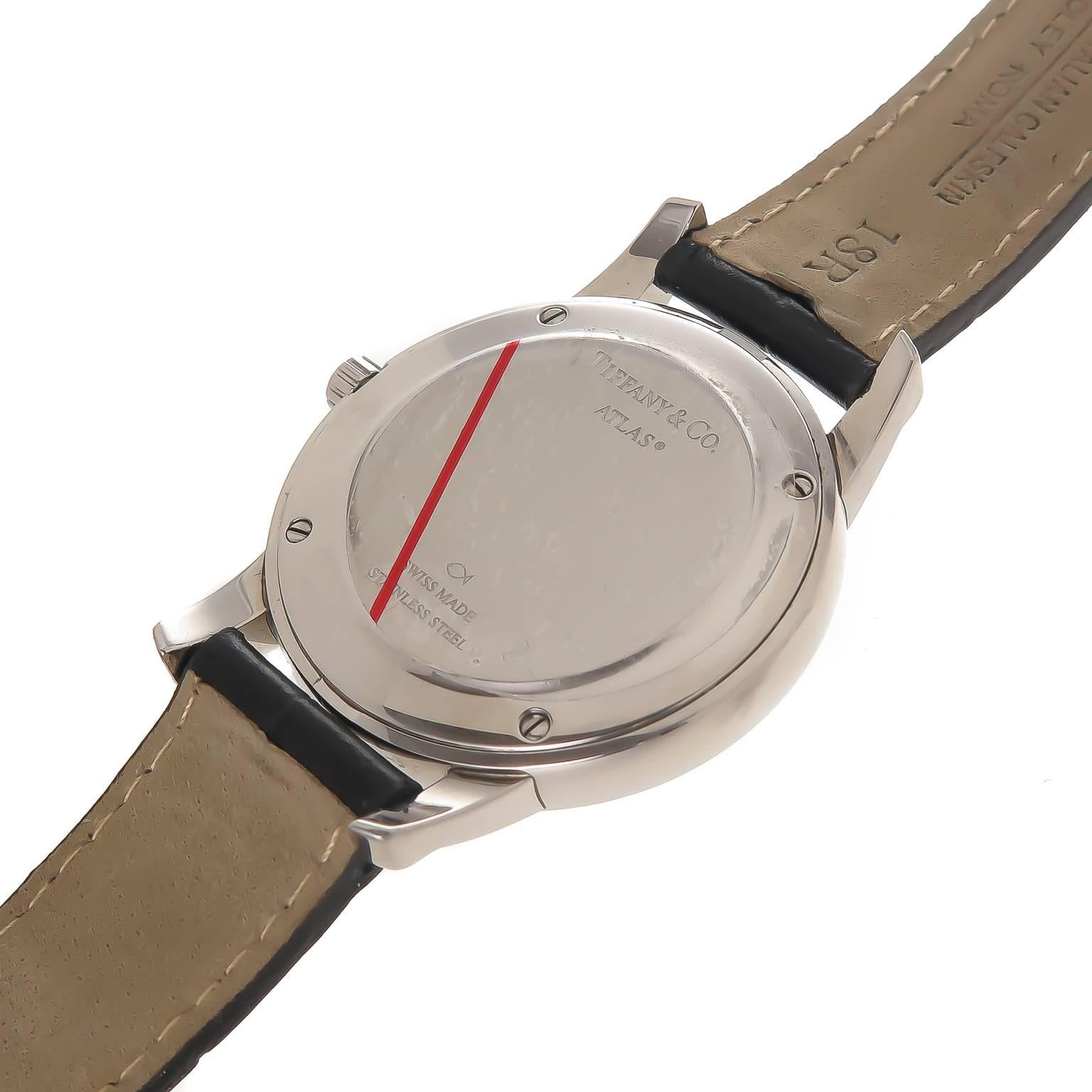 Tiffany & Co. Stainless Steel Atlas Quartz Wristwatch 1