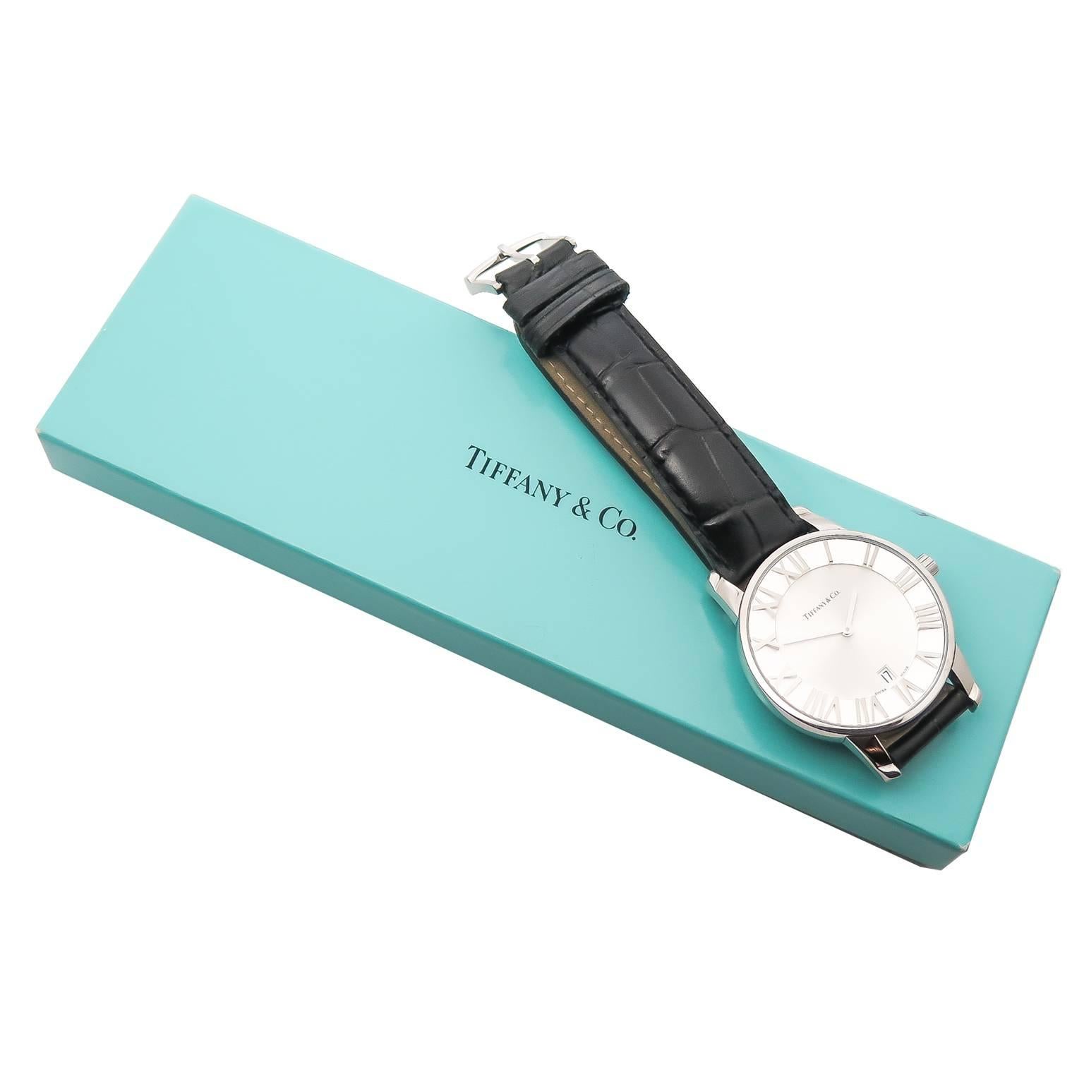 Tiffany & Co. Stainless Steel Atlas Quartz Wristwatch 2