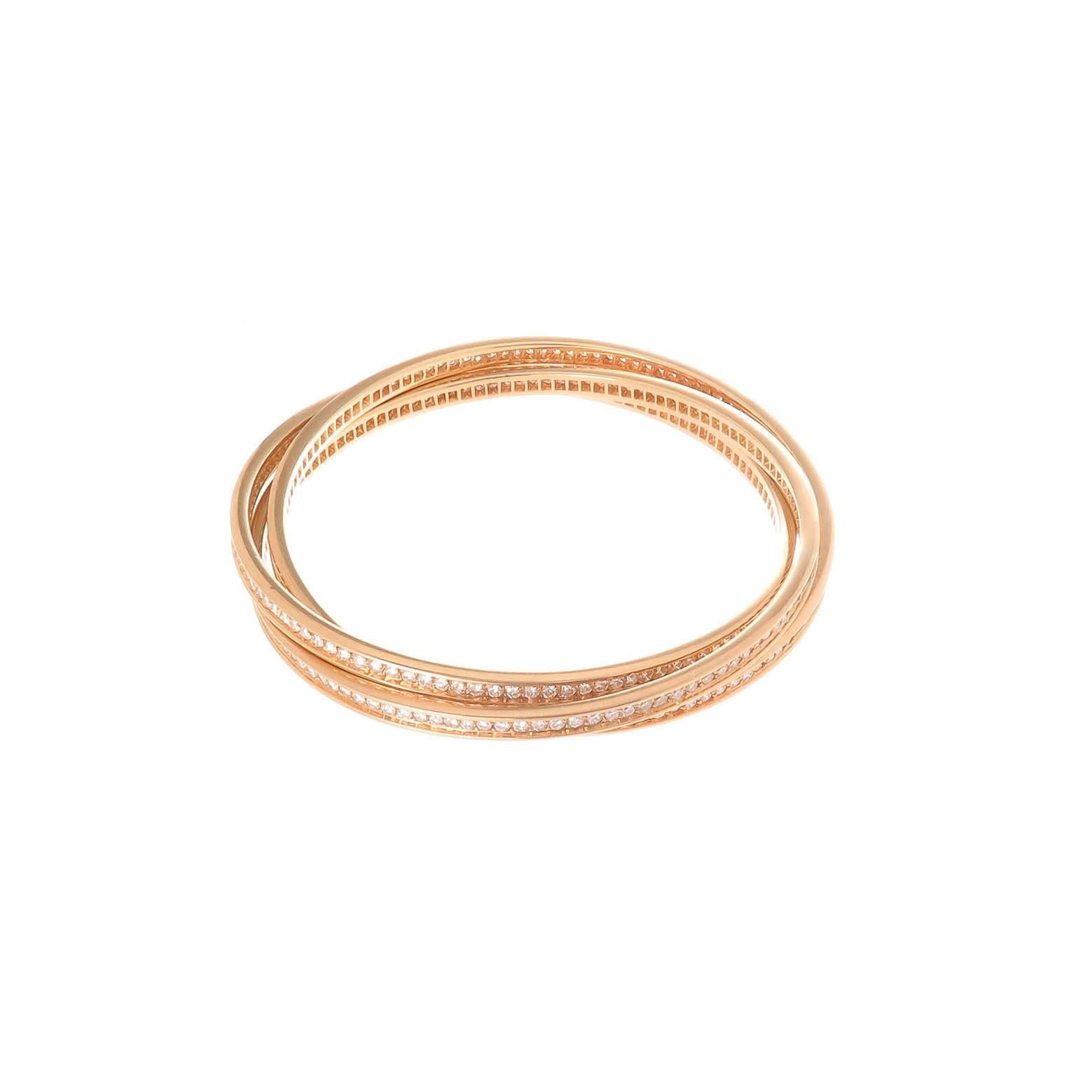 cartier trinity diamond bracelet