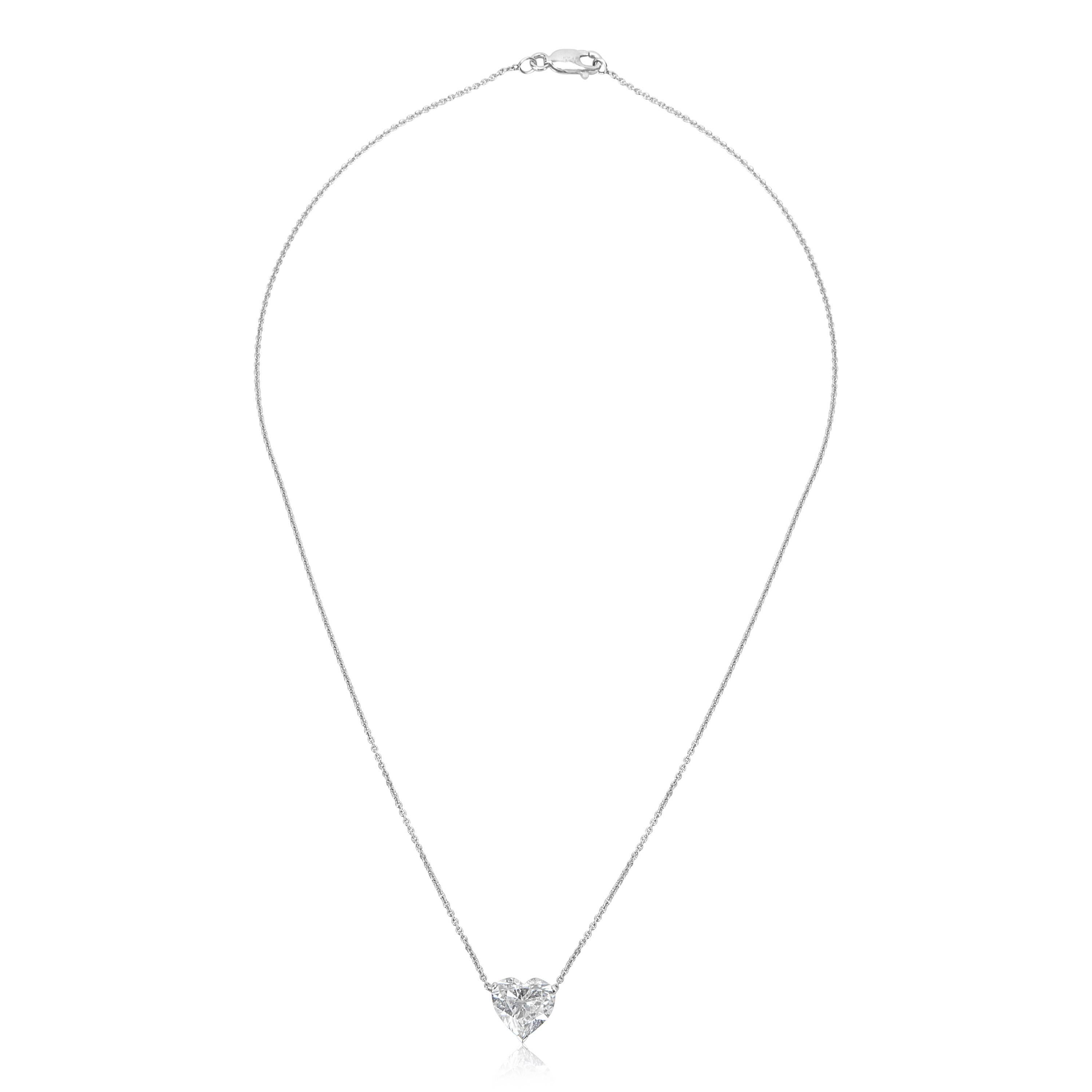 heart diamond necklace