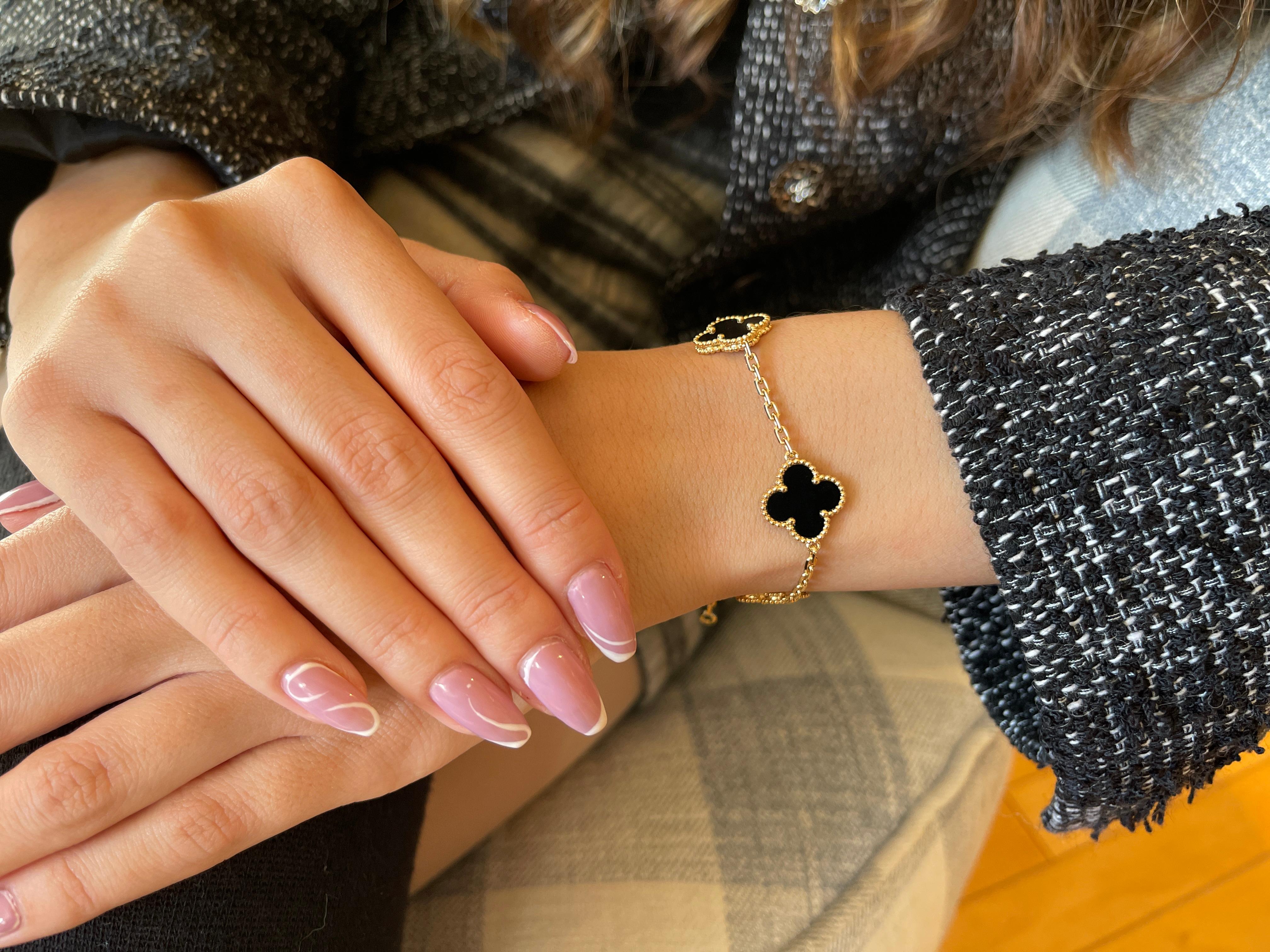 black van cleef bracelet