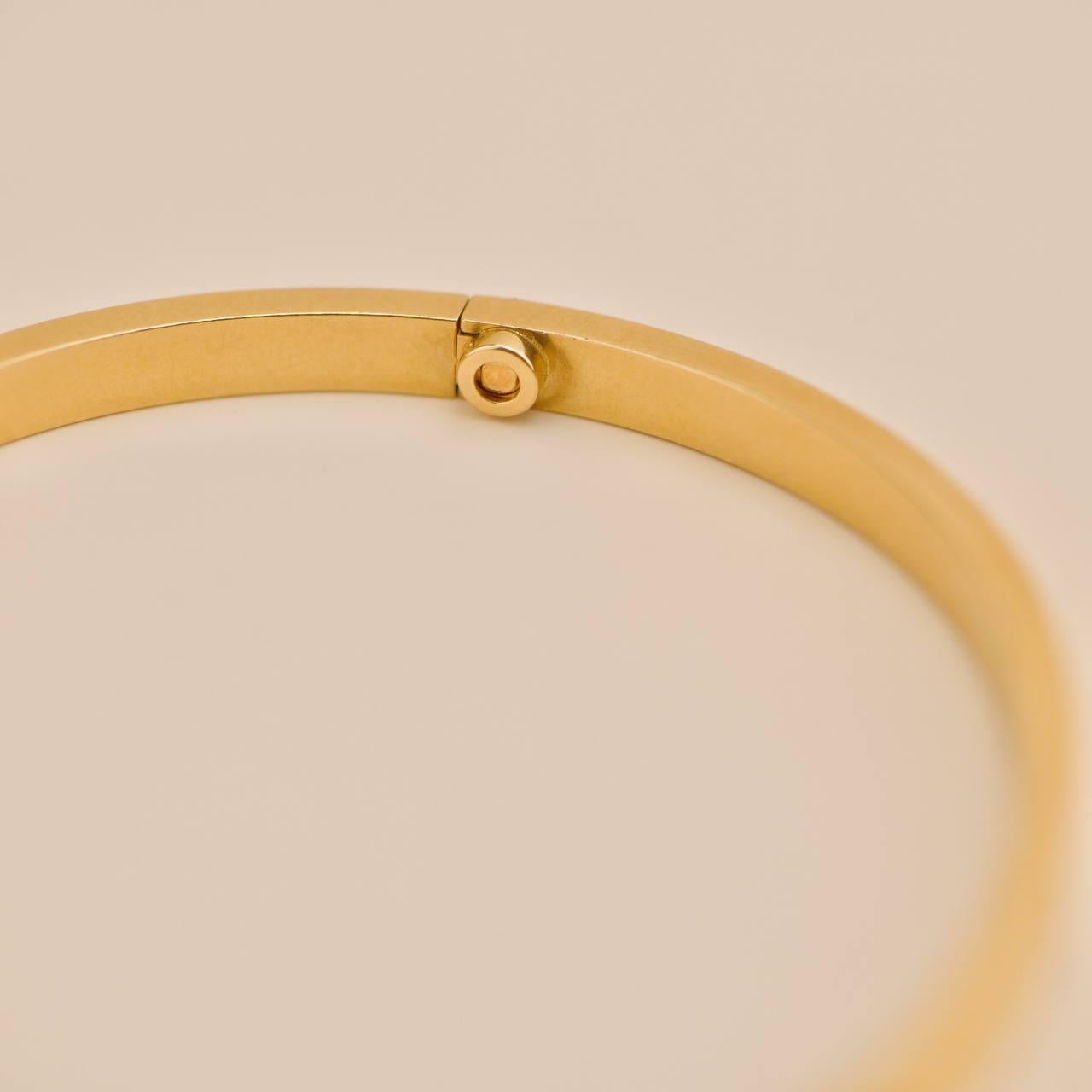Cartier Love Bracelet en or jaune 18 carats petit modèle, taille 18 en vente 3