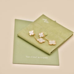 Van Cleef & Arpels Magic Alhambra 2 Motifs Mother of Pearl Earrings