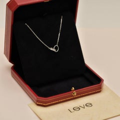 Cartier Love Diamant-Anhänger-Halskette aus 18 Karat Weißgold