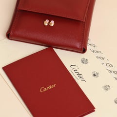 Orecchini a bottone Cartier D'Amour con zaffiri rosa, in oro rosa 18 carati