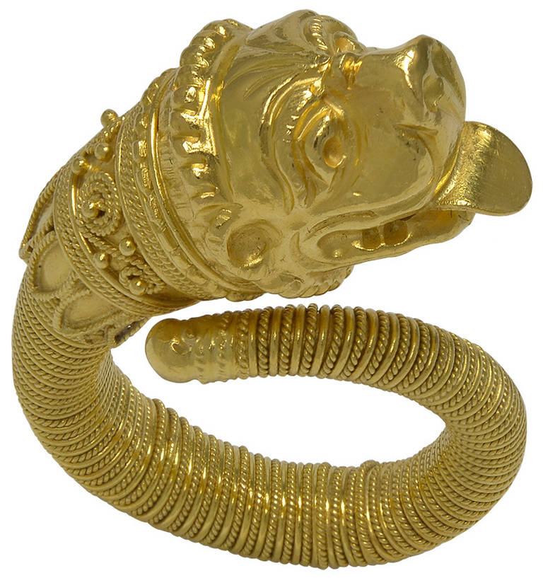 18k gold dragon ring