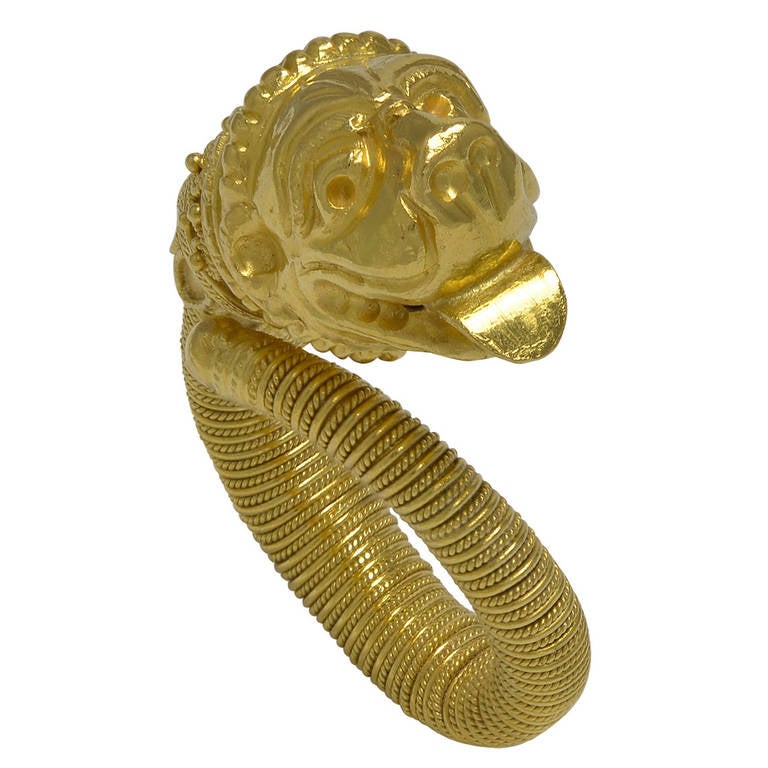 Zolotos Gold Dragon Ring For Sale