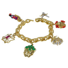 Vintage Verdura Limited Edition Charm Bracelet