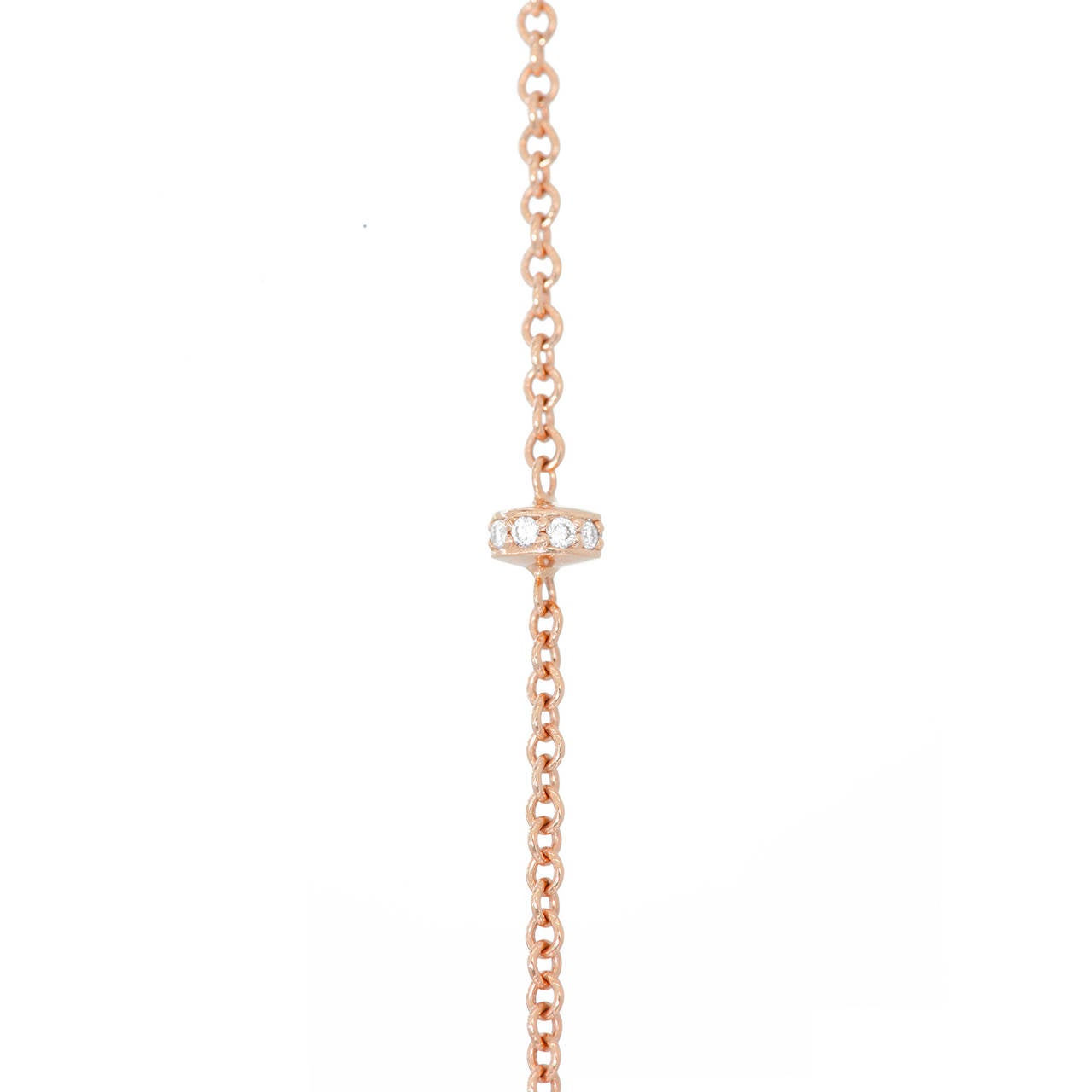 From the Wired Collection, a pendant in 18k rose gold with 21 cts of loose madeira and honey citrines, reverse-set white sapphire bottom cap (0.60 ct), bale and six roundels with white diamond pavé (0.35 ct). Satin finish with polished highlights.