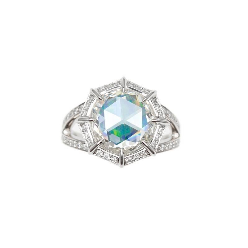 single diamond platinum engagement rings