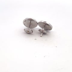 Bvlgari Bvlgari 18K White Gold Onyx Stud Earrings 13mm