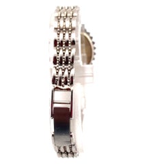 Vintage Geneve 14 Karat White Gold Diamond Ladies Quartz Bracelet Watch