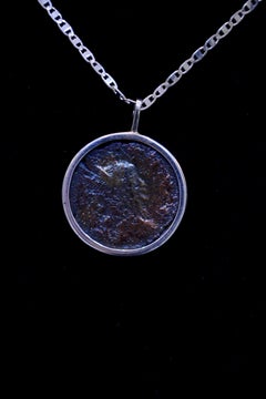 Authentic Roman Coin Silver Necklace