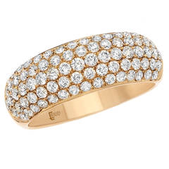 Five Row Micro Pave Diamond Band