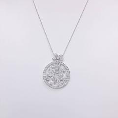 Diamond Floral Necklace