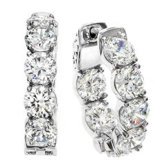 Emilio Jewelry Diamond Gold Hoop Ohrringe .40 Karat jeder Diamant