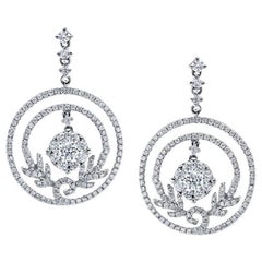 Emilio Jewelry Floral Diamond Earrings