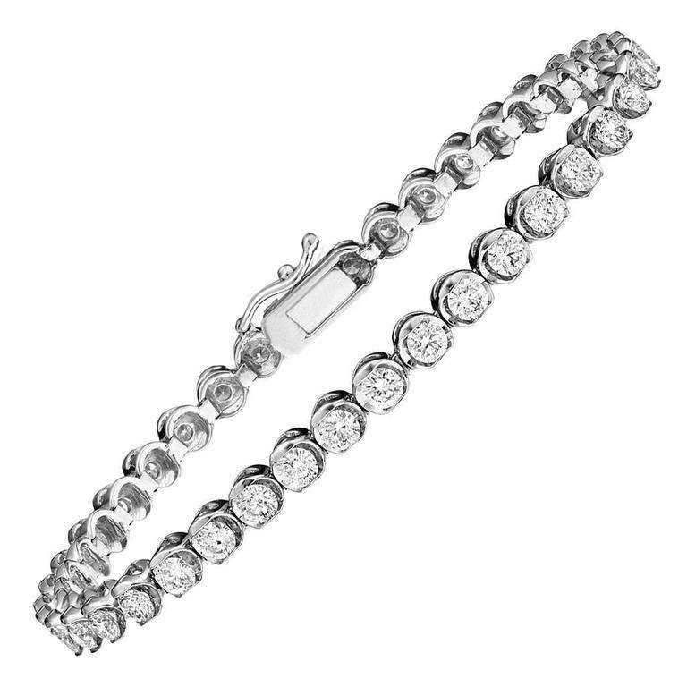 Emilio Jewelry .11 Carat Each Diamond Bracelet