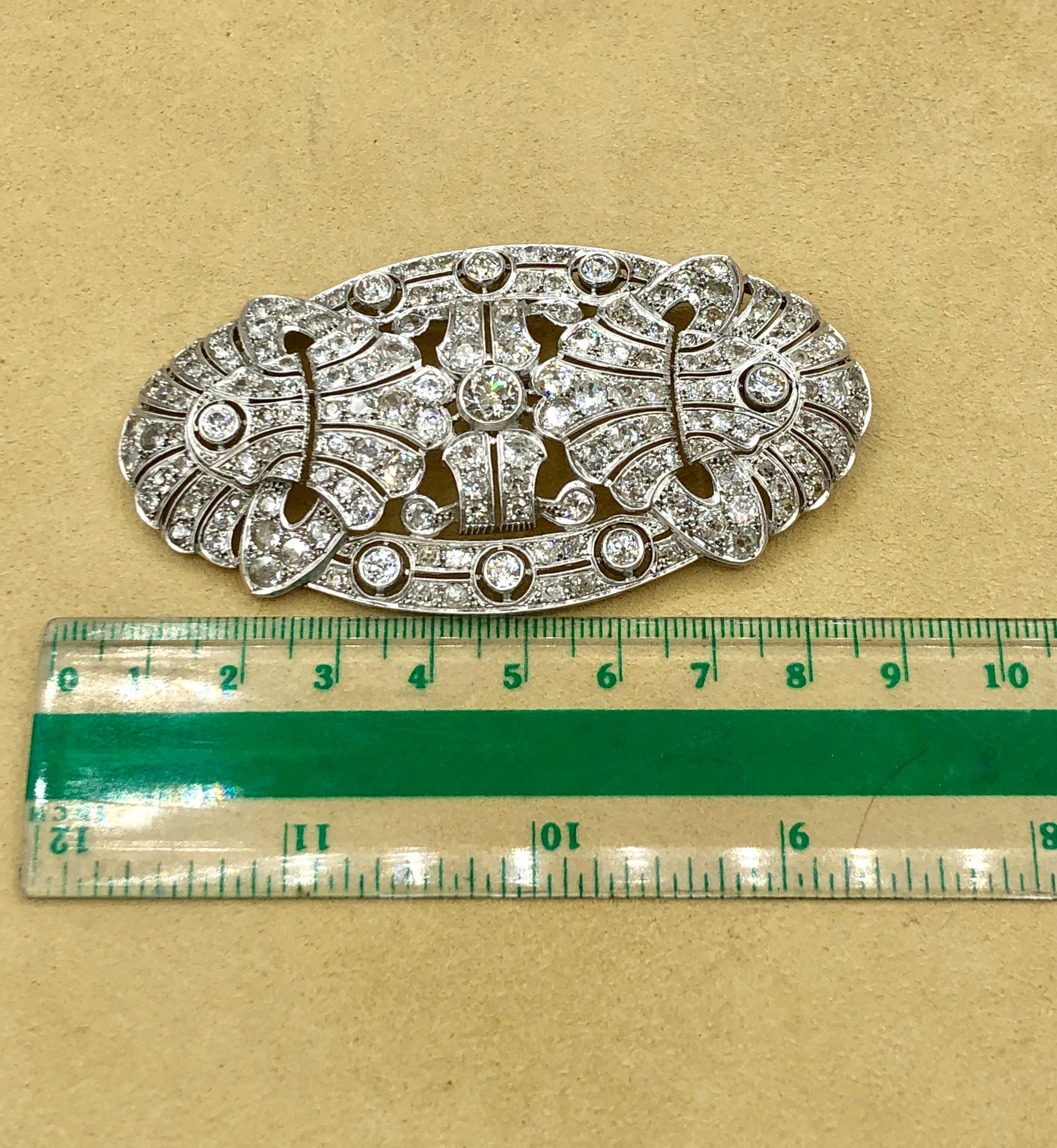 Emilio Jewelry 15.00 Carat Diamond Brooch or Pendant 3