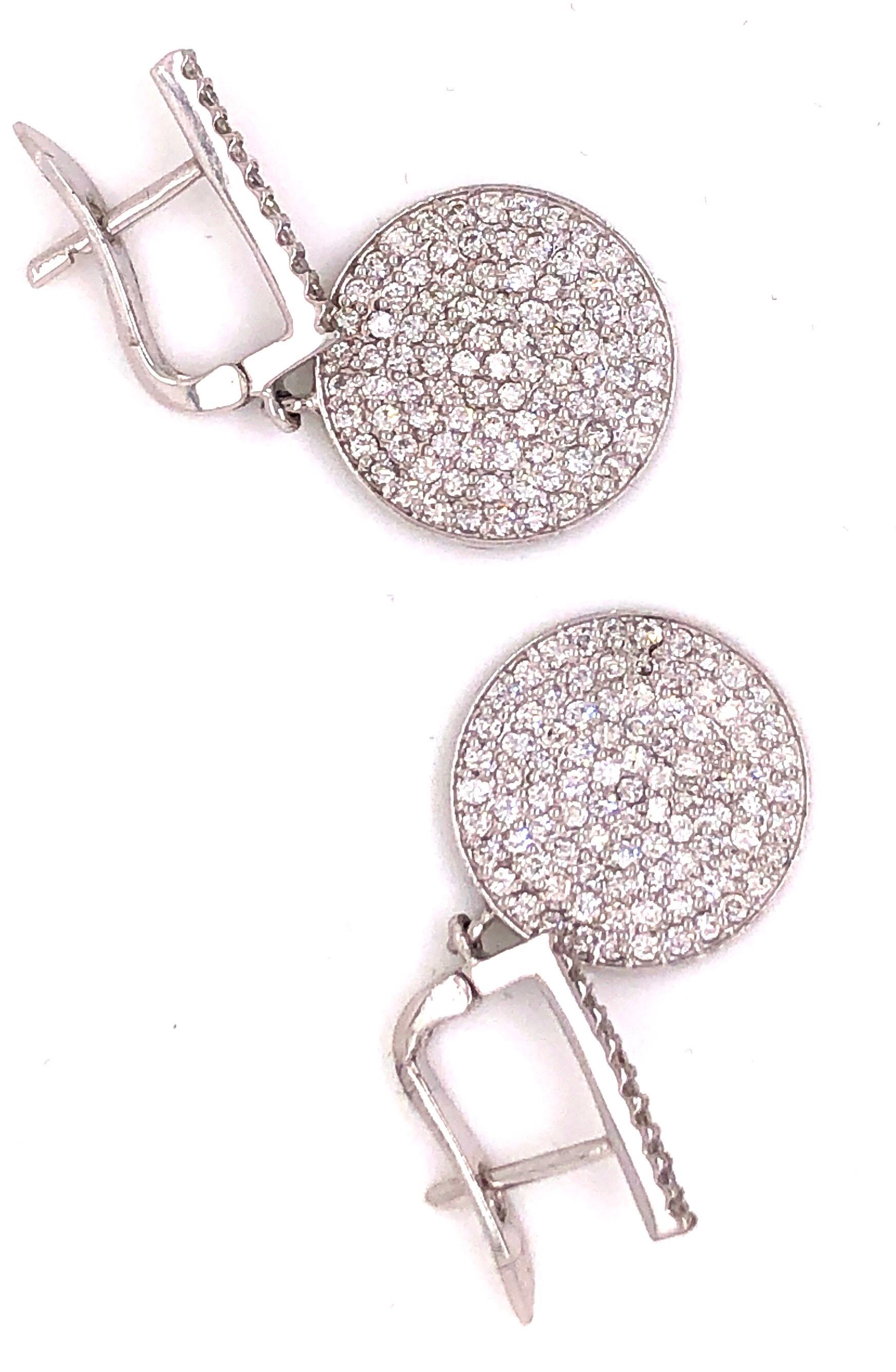 2.00 Carat Diamonds Gold Earrings In New Condition In New York, NY
