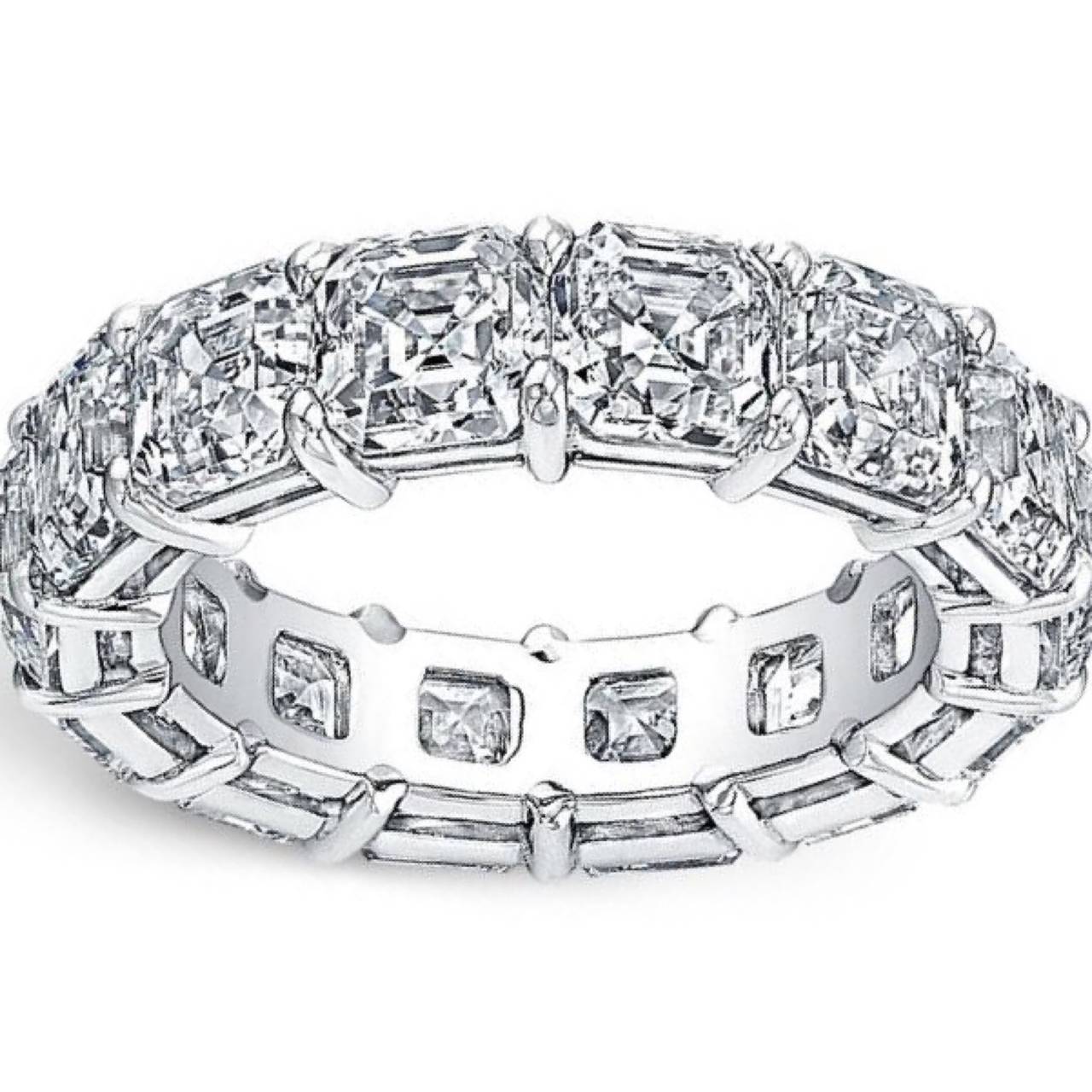 asscher cut diamond engagement rings asscher cut diamond platinum eternity anniversary band ring at 1stdibs asscher cut diamond engagement rings asscher cut diamond platinum eternity anniversary band ring at 1stdibs