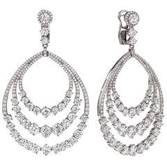 Breathtaking Diamond Red Carpet Earrings