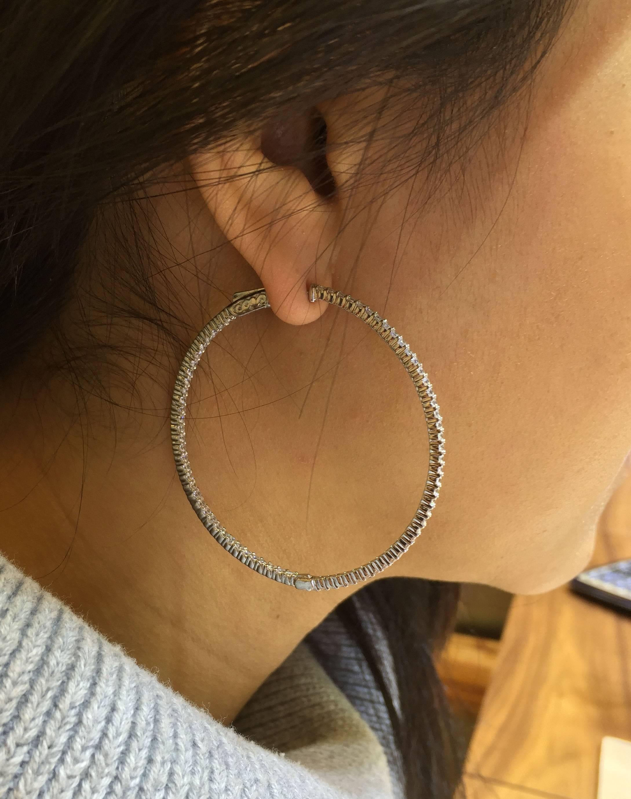 2.25 hoop earrings