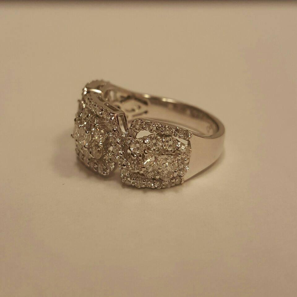 1.82ct t.w. F color VVs clarity, conflict free, natural white diamonds. Available in all sizes.

 For your piece of mind, we hand make all of our jewelry right here in our own factory located adjacent to Rockefeller center. Our showroom is located