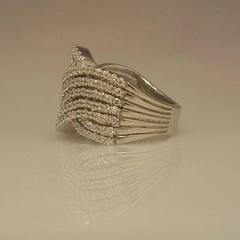 Micro Pave Diamond Gold Ring