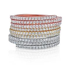 Micro Pave Diamond Gold Ring