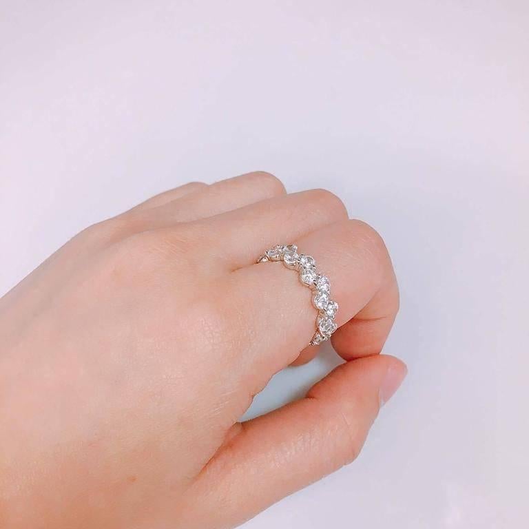 Women's Diamond Gold Eternity Wedding Band Ring