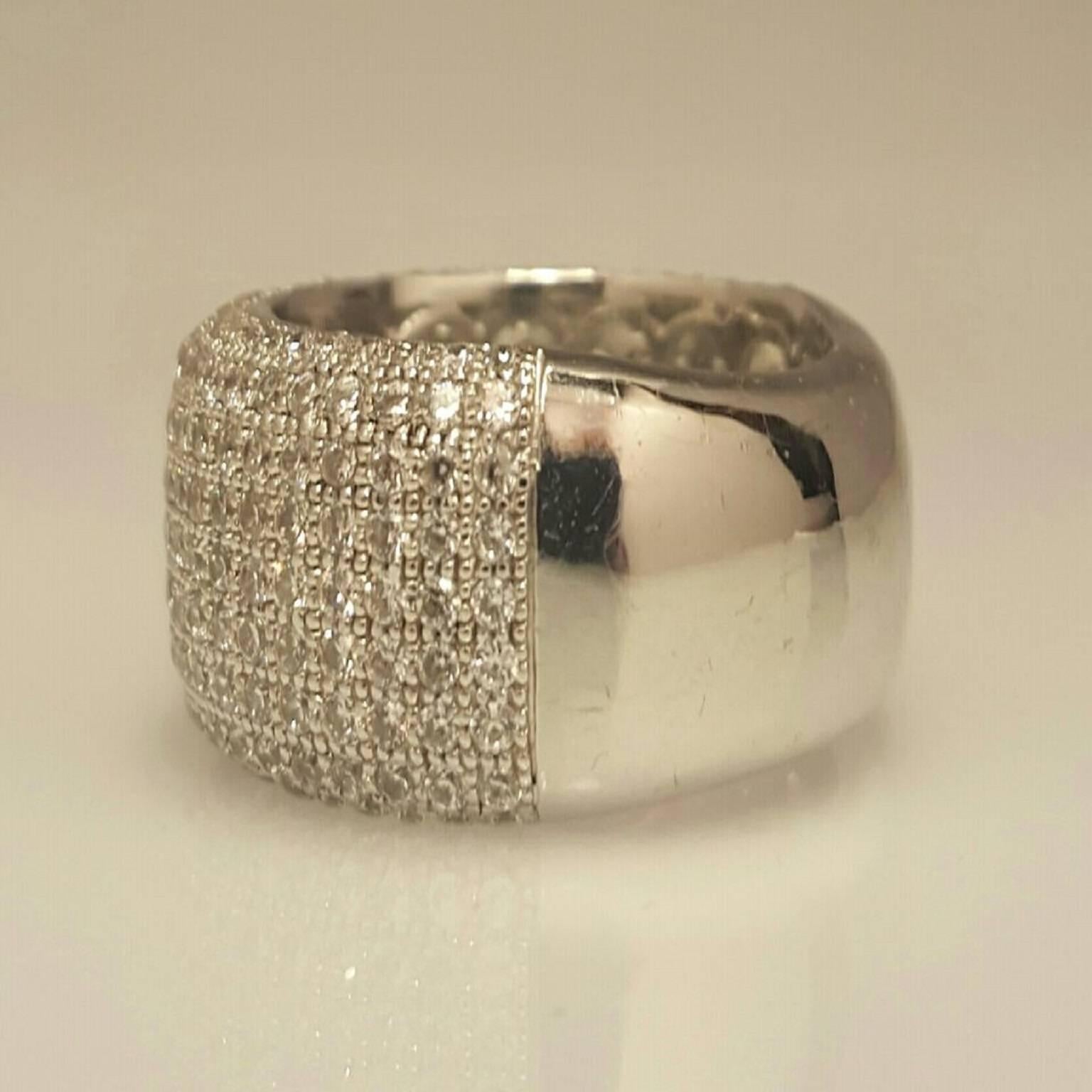 Modern Diamond Gold Micro Pave Ring