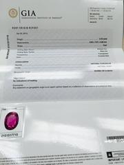 No heat Burma Ruby Diamond Ring